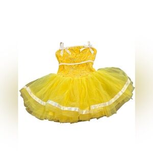 Charming Yellow Kids Dance Costume